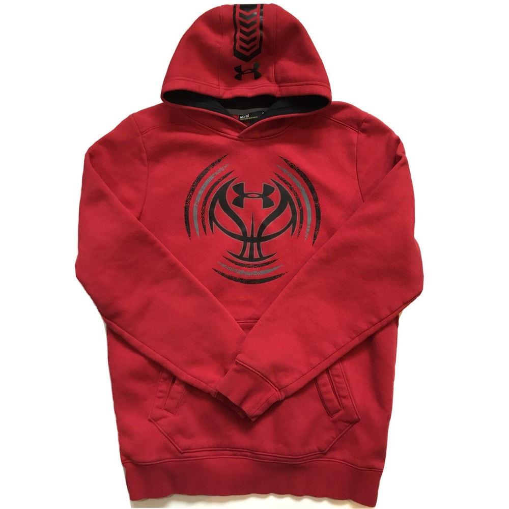 UNDER ARMOUR MEN'S UA BASKETBALL ICON HOODIE SWEATSHIRT COLDGEAR SIZE M